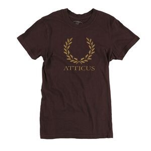 ATTICUS Boys Printed Graphic T-Shirt, Brown, Big Kids (8-20), S, DM